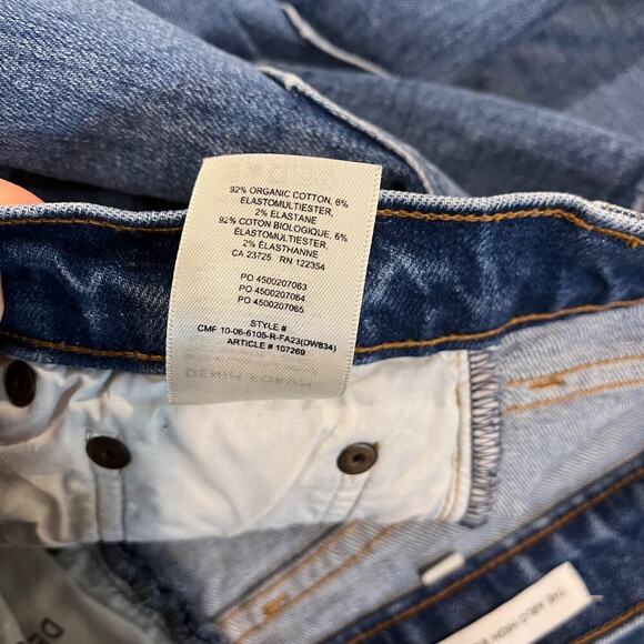 Denim Forum The Arlo High Rise Straight Jeans Women's 26 Button Fly - Picture 5 of 7